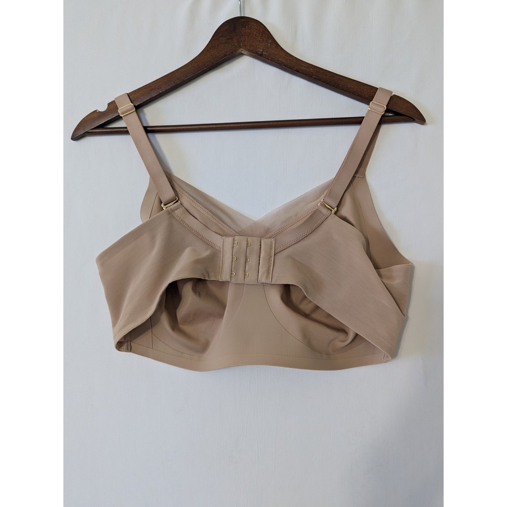 ThirdLove 24/7 Classic Wireless Crossover Minimizer Bra 36E Taupe Nude Wireless - Picture 3 of 5
